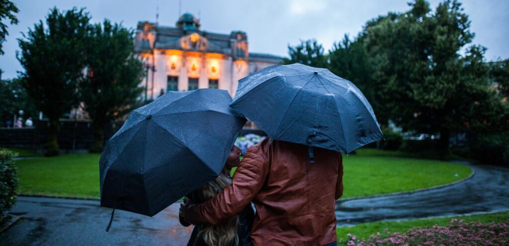 Packing List for Norway: Umbrellas and light jackets for rainy days