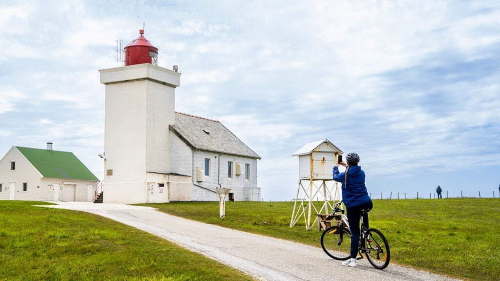 Norwegian Scenic Route: Obrestad Lighthouse found on the Jaeran Scenic Route