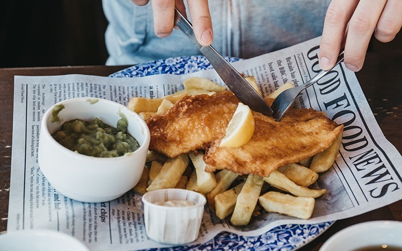 SilverOpus Destination UK England - Fish and chips