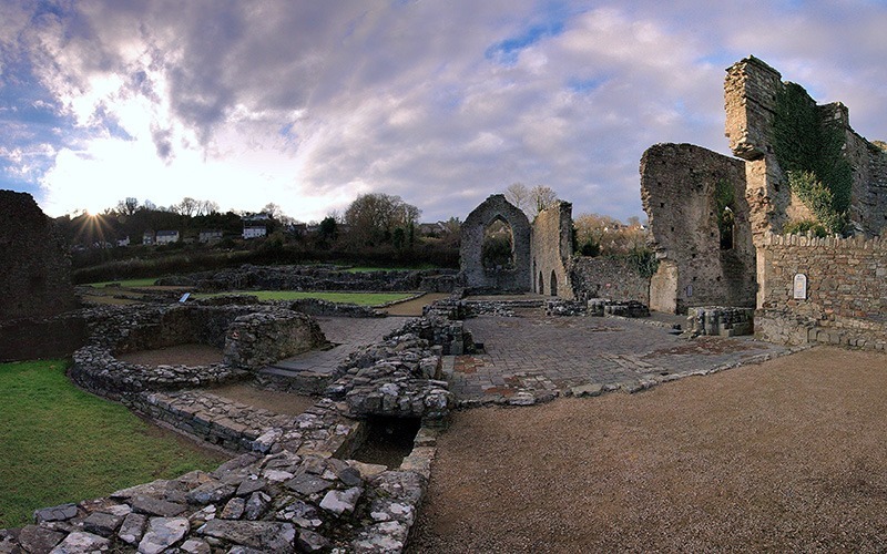 SilverOpus Destination UK Wales - Ruins at Sunset